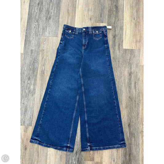 Jeans Wide Leg By We The Free In Blue Denim, Size: 10