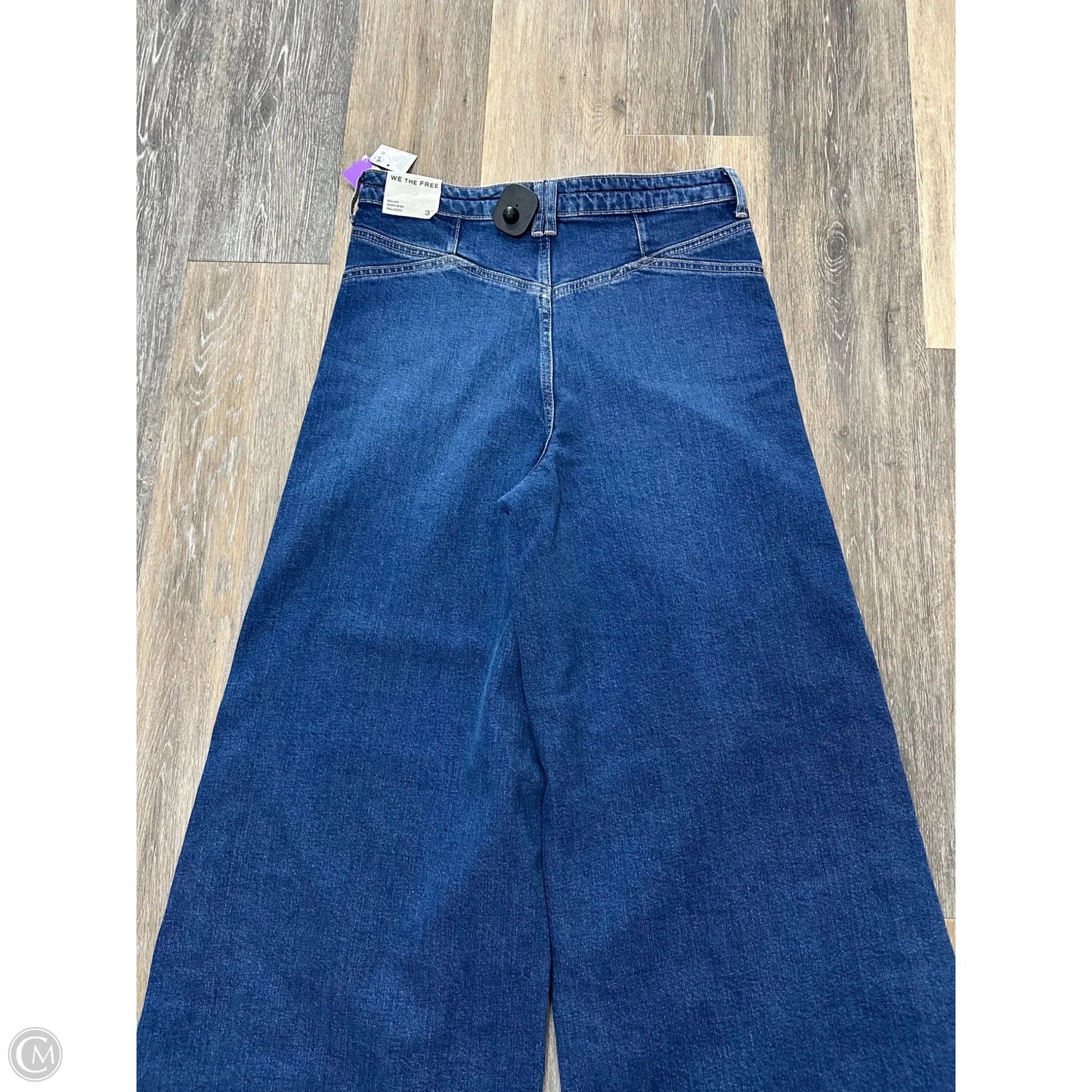 Jeans Wide Leg By We The Free In Blue Denim, Size: 10