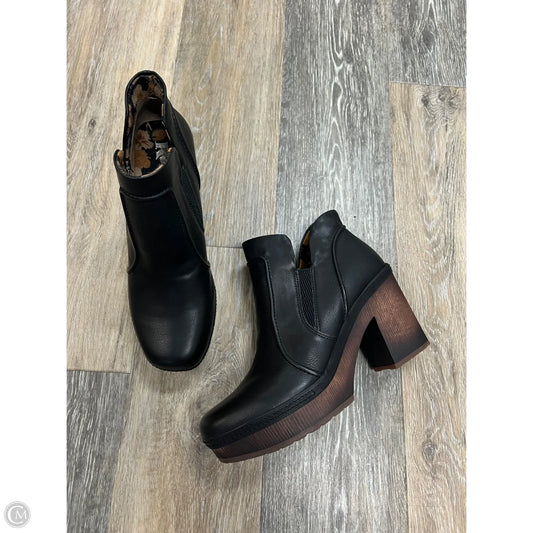 Boots Ankle Heels By Korks In Black, Size: 8.5