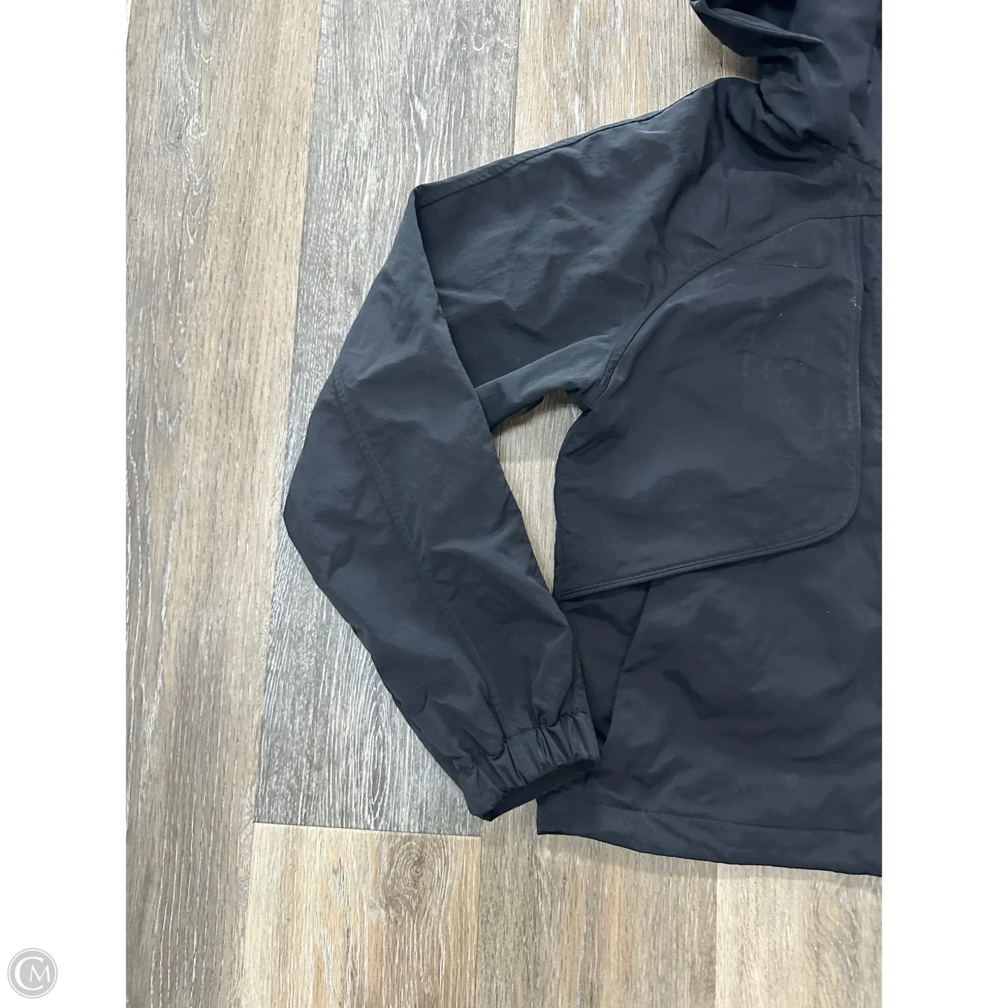 Athletic Jacket By Lululemon In Black, Size: 4