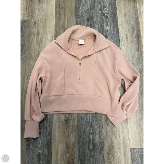 Athletic Sweatshirt Collar By Varley In Pink, Size: S