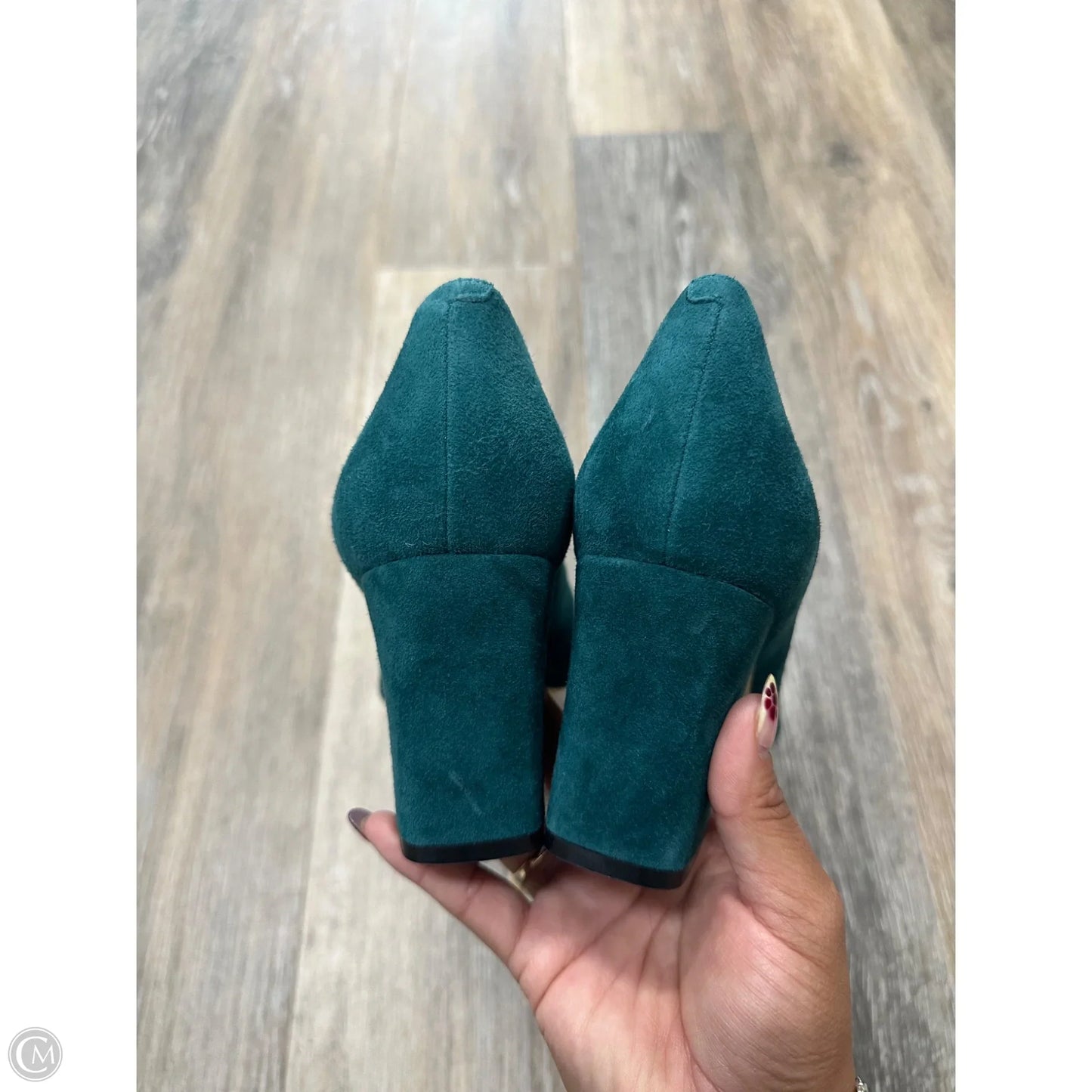 Shoes Heels Block By Marc Fisher In Green, Size: 9.5
