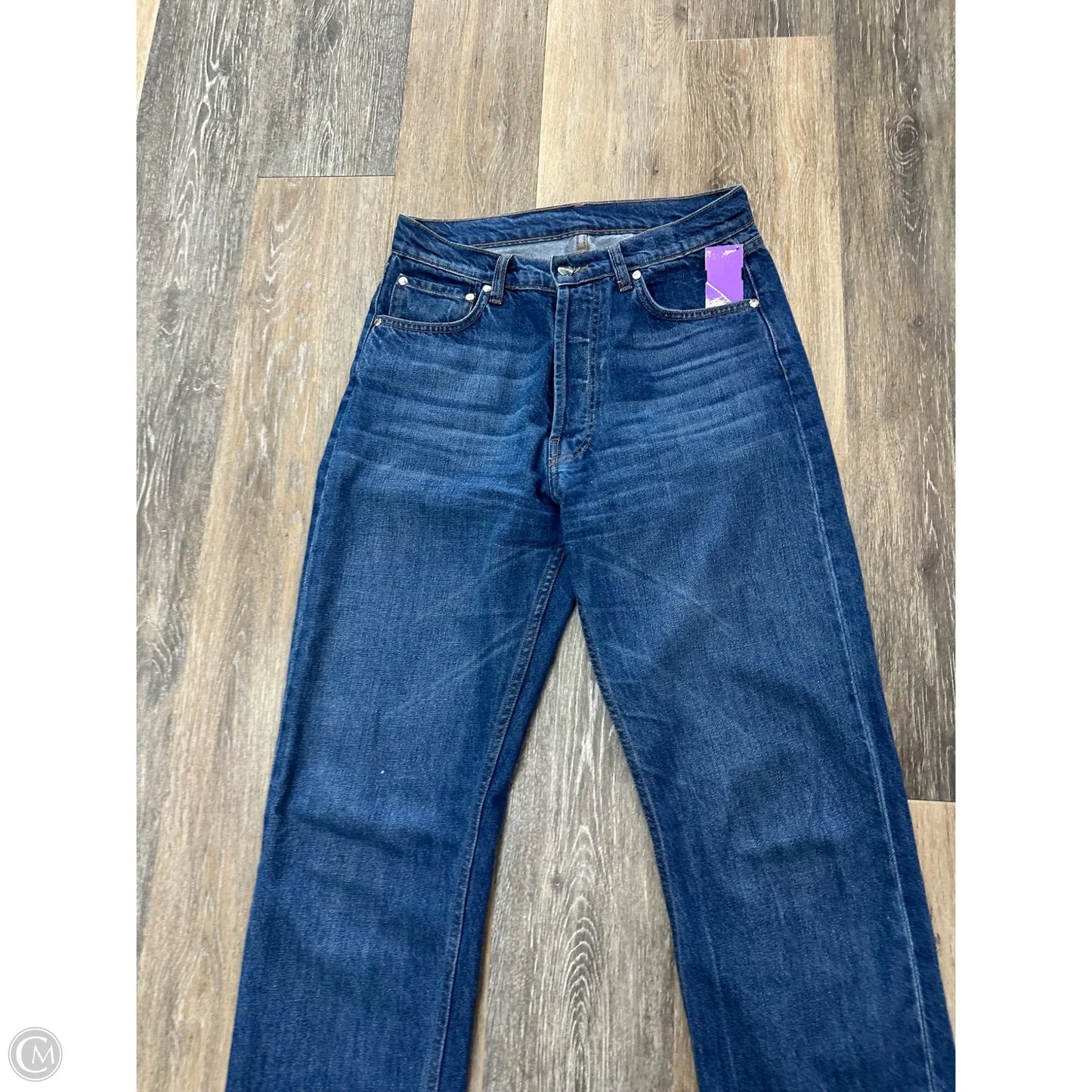 Jeans Straight By Djerf Avenue In Blue Denim, Size: 1/25