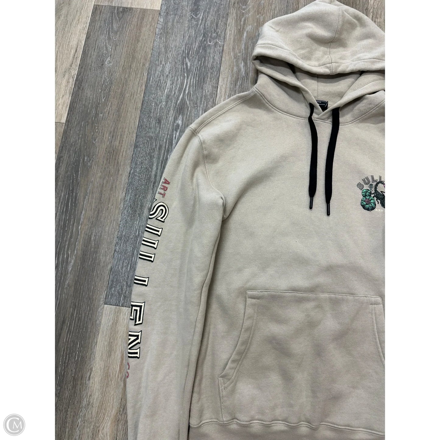Sweatshirt Hoodie By Sullen In Tan, Size: S