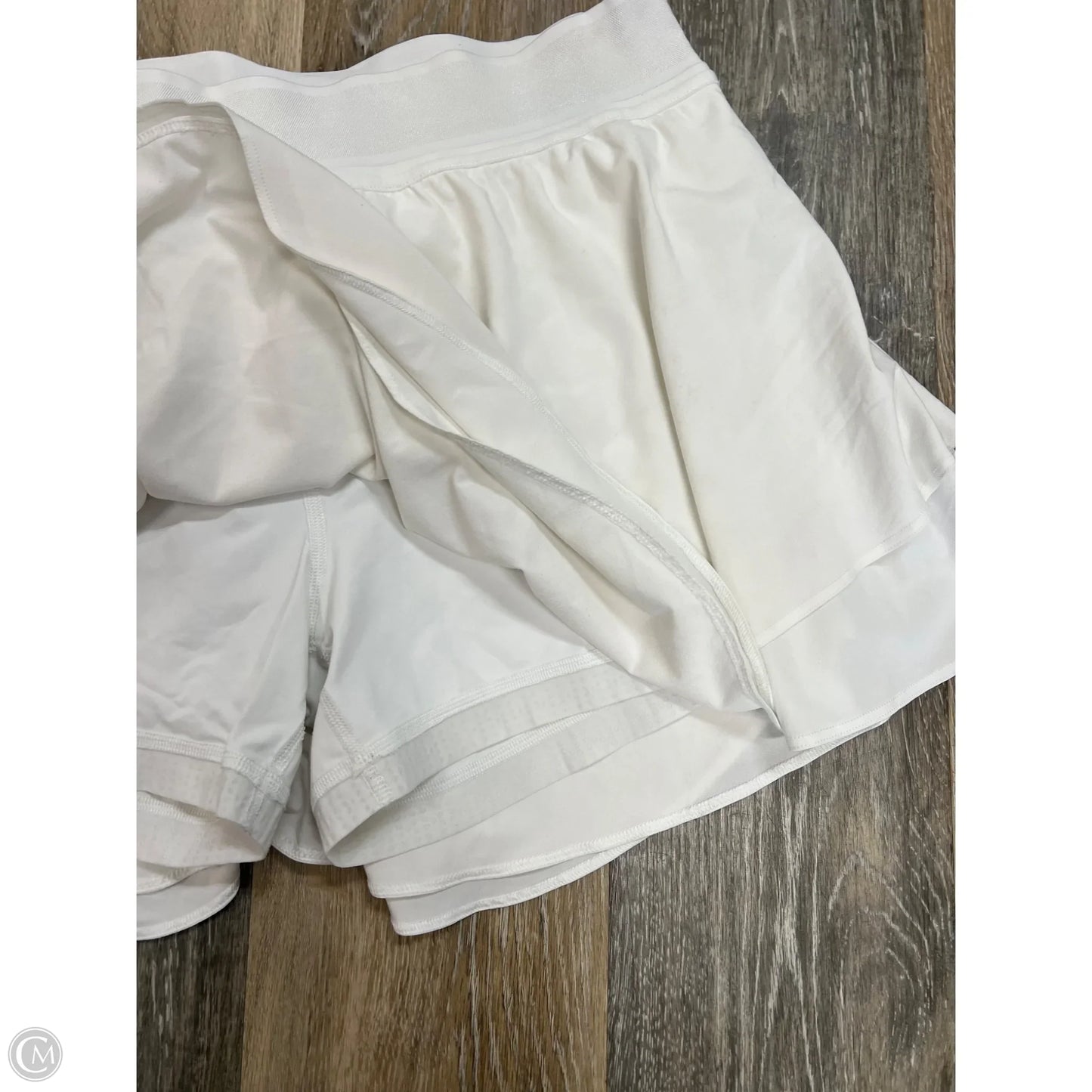 Athletic Skort By Lululemon In White, Size: 14
