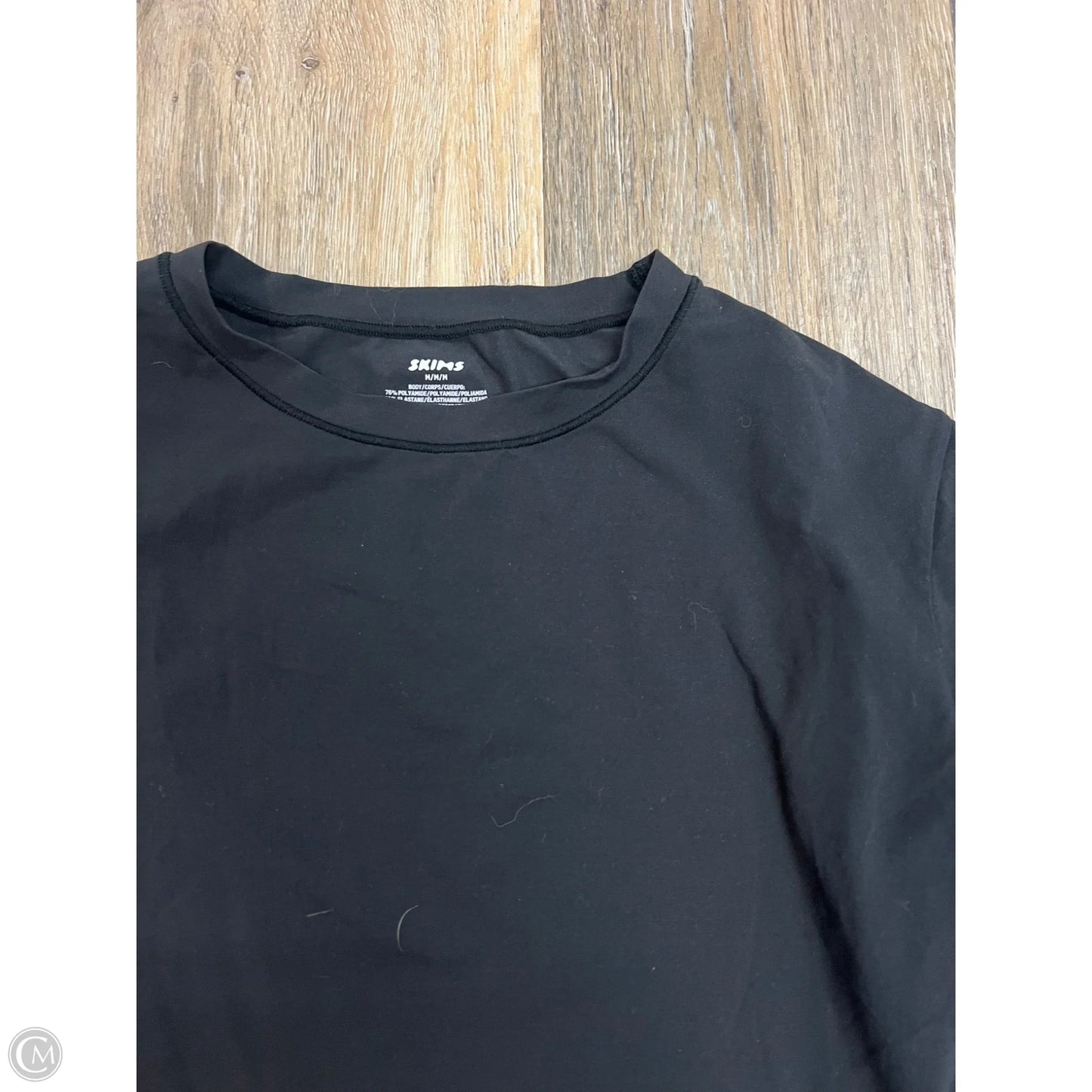 Top Long Sleeve By Skims In Black, Size: M
