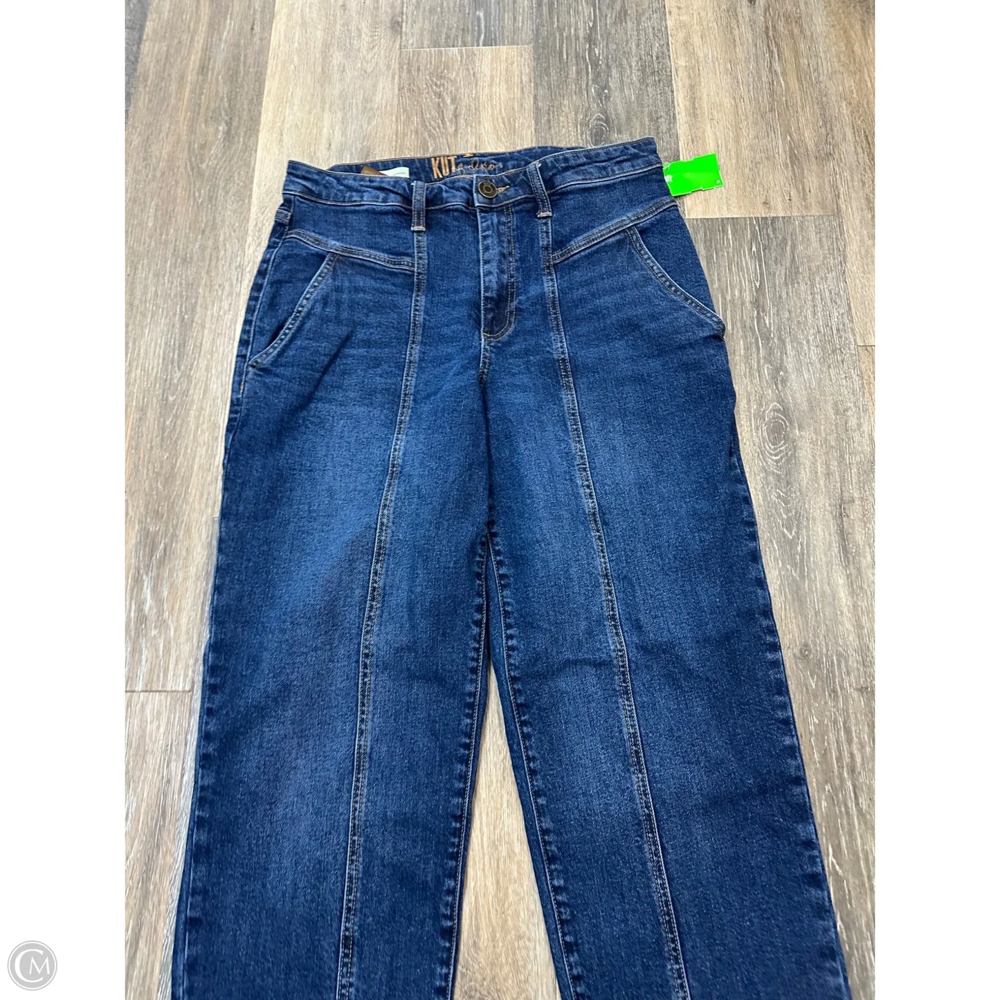Jeans Straight By Kut In Blue Denim, Size: 8