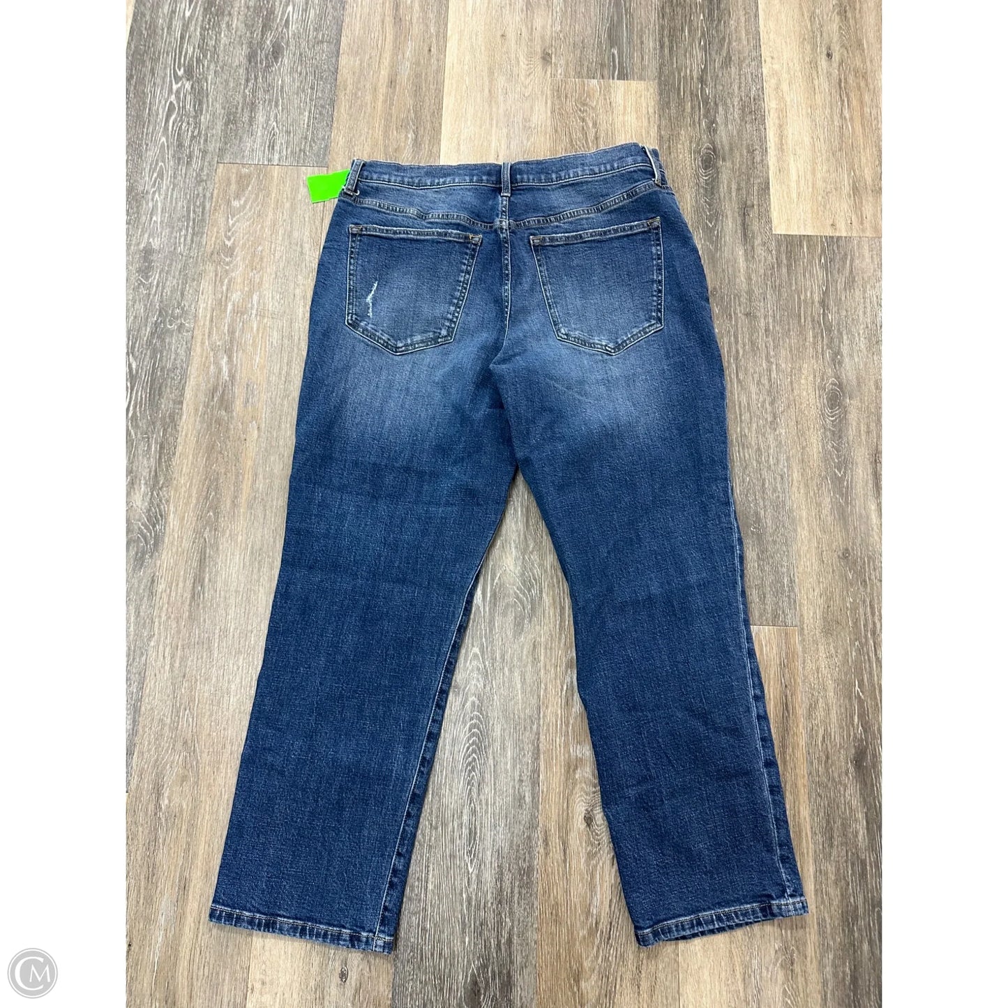 Jeans Straight By Oliver Logan In Blue Denim, Size: 14