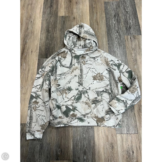 Athletic Sweatshirt Hoodie By Hollister In Camouflage Print, Size: Xl