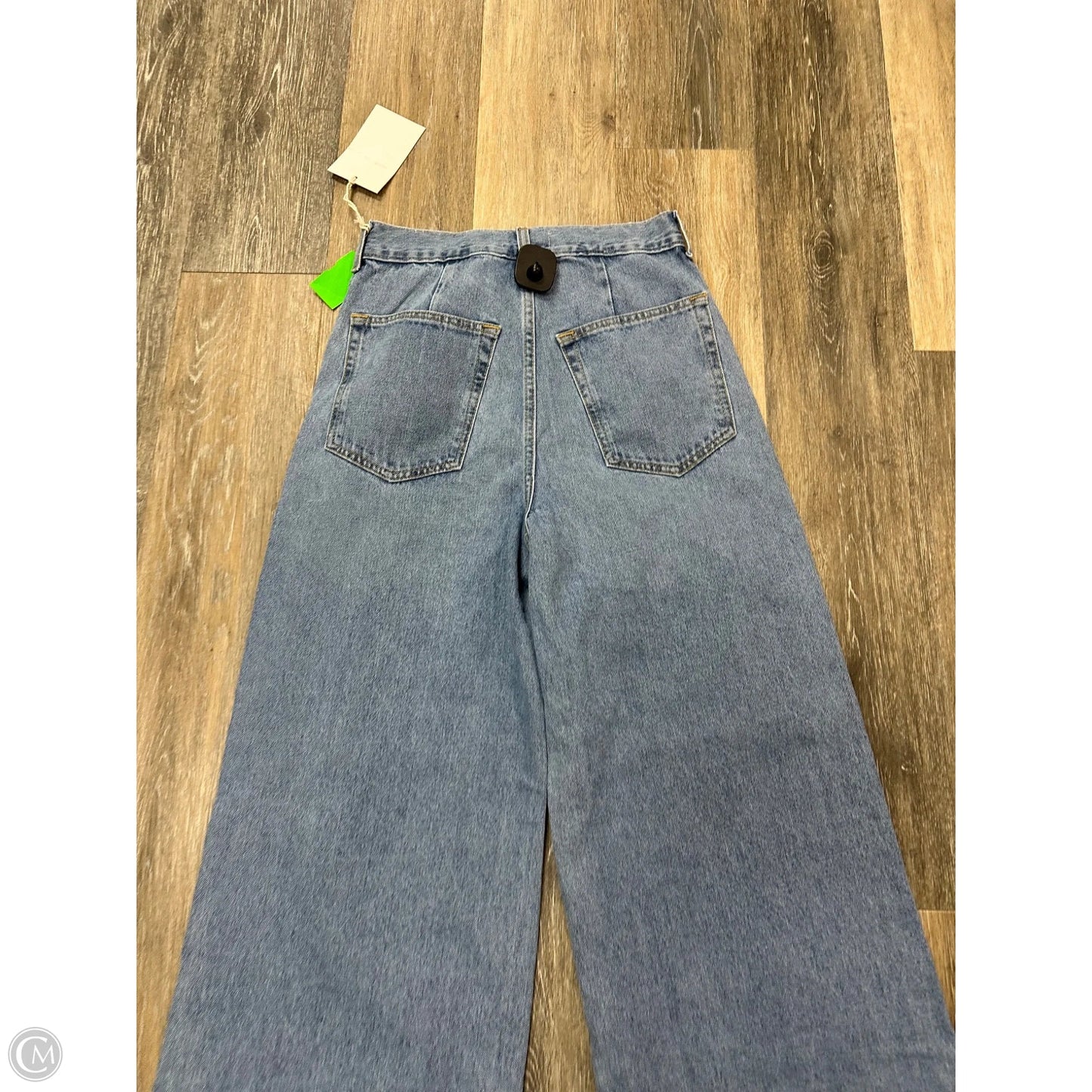 Jeans Wide Leg By Etica In Blue Denim, Size: 0