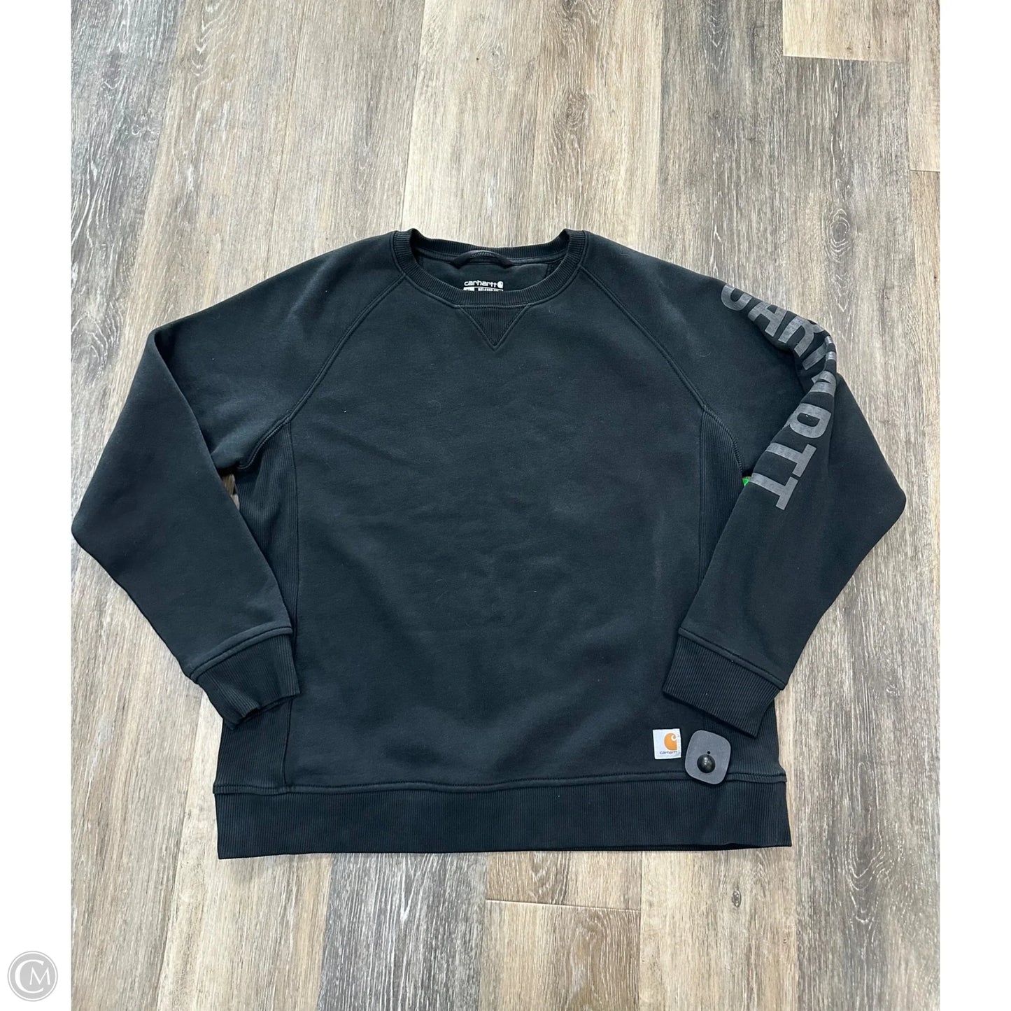 Athletic Sweatshirt Crewneck By Carhartt In Black, Size: Xl