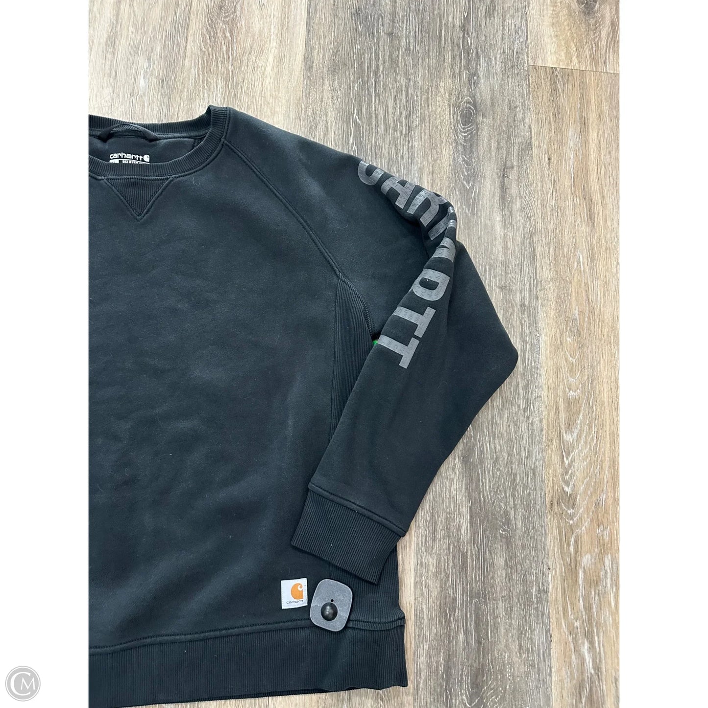 Athletic Sweatshirt Crewneck By Carhartt In Black, Size: Xl