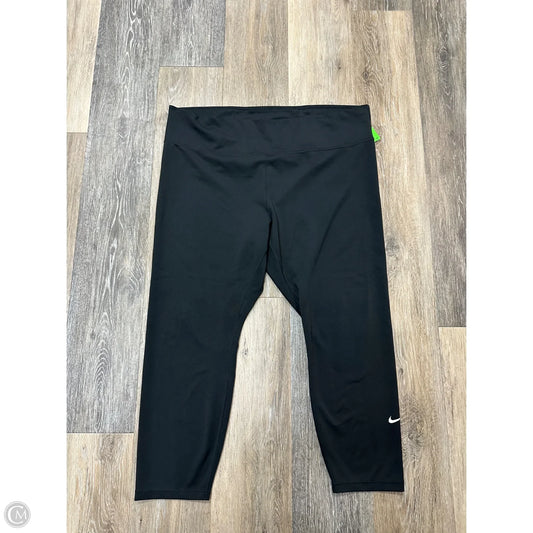 Athletic Leggings By Nike Apparel In Black, Size: 2x