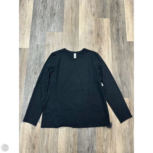 Athletic Top Long Sleeve Crewneck By Lululemon In Black, Size: Xl