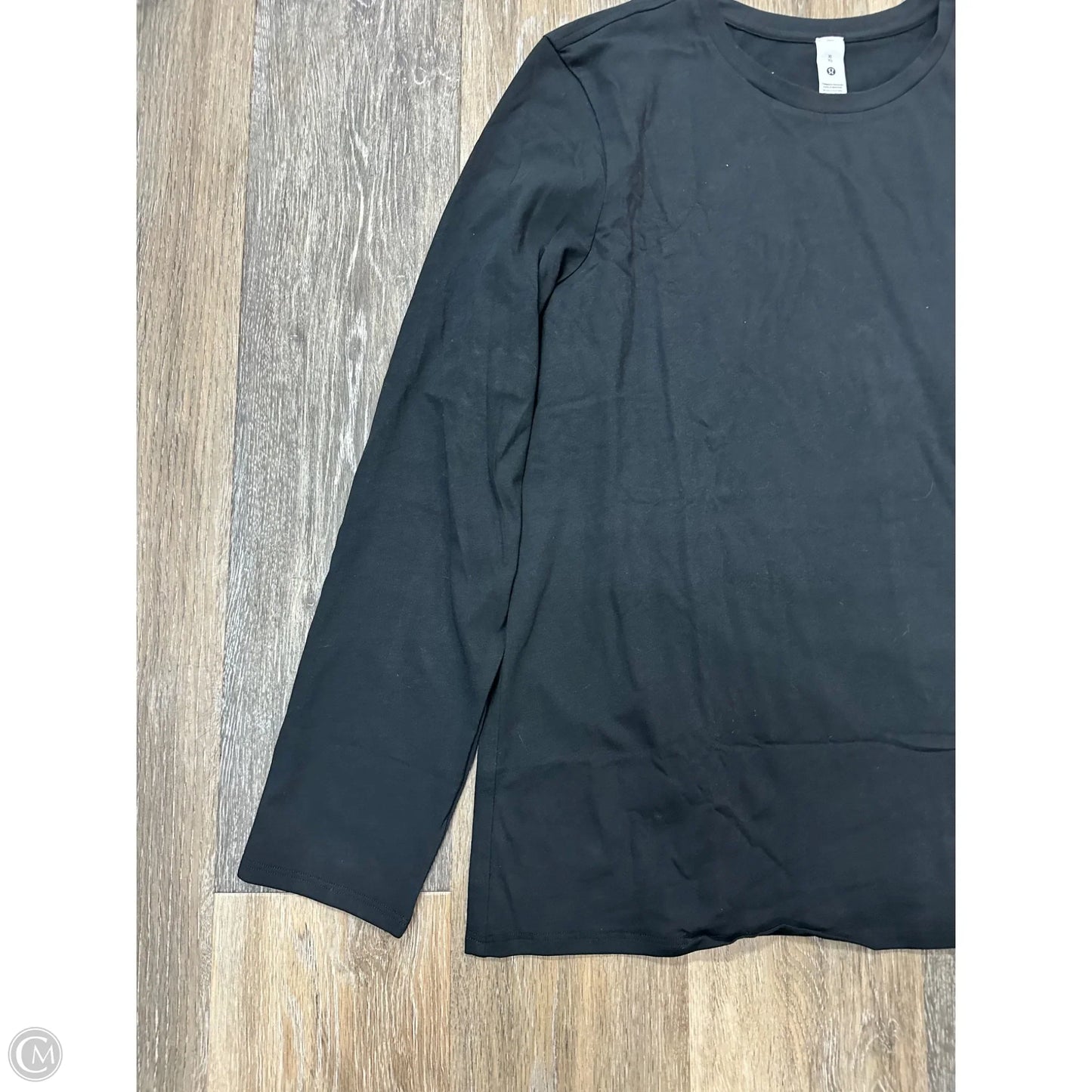 Athletic Top Long Sleeve Crewneck By Lululemon In Black, Size: Xl