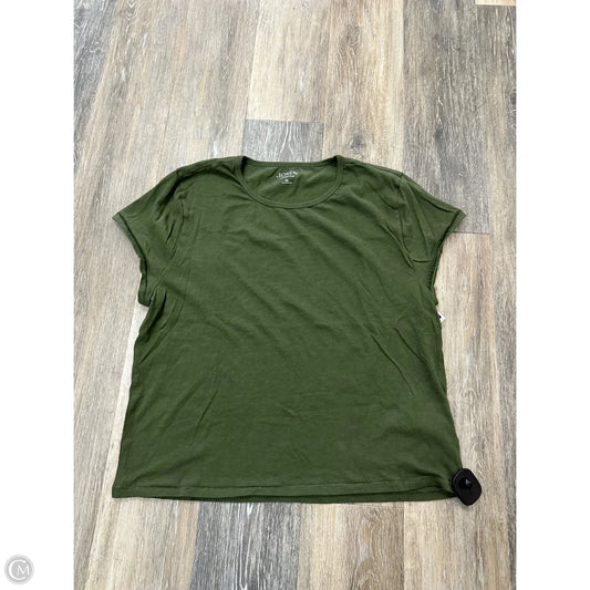 Top Short Sleeve By J. Crew In Green, Size: Xl