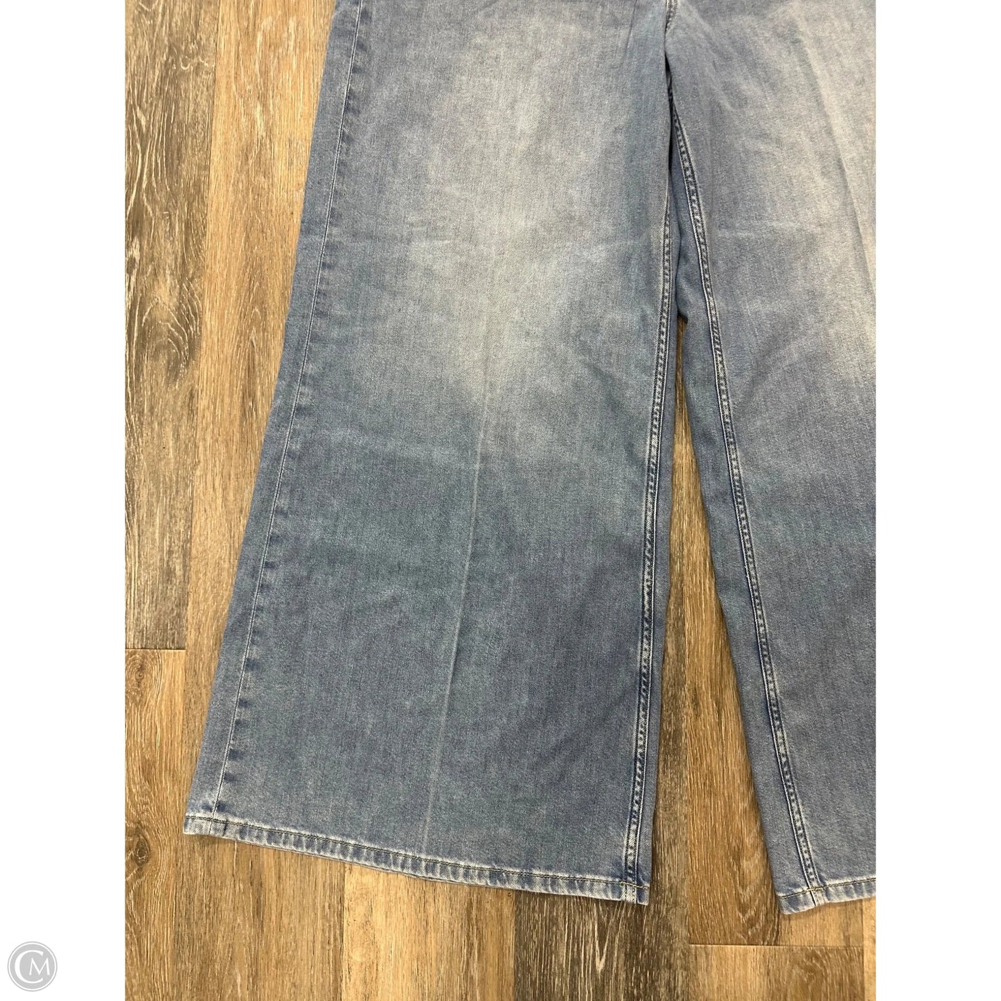 Jeans Wide Leg By Spanx In Blue Denim, Size: 1x