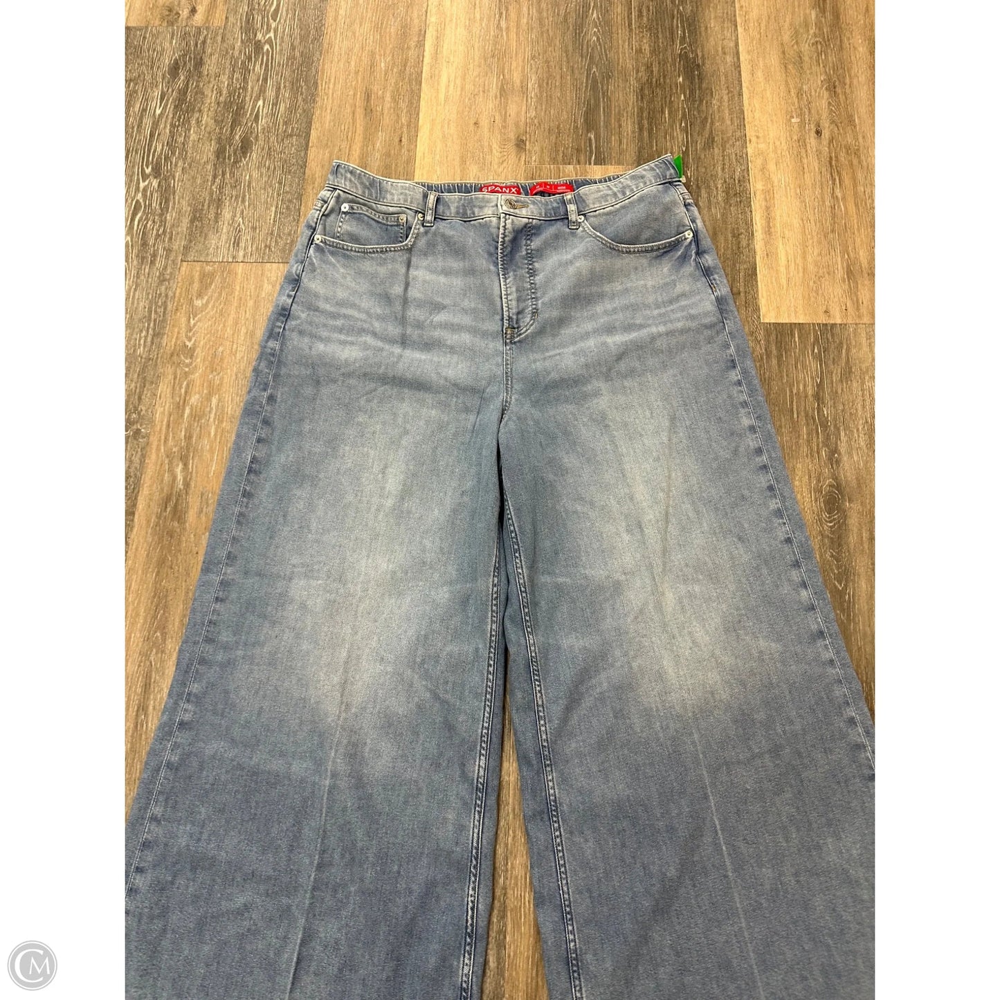 Jeans Wide Leg By Spanx In Blue Denim, Size: 1x