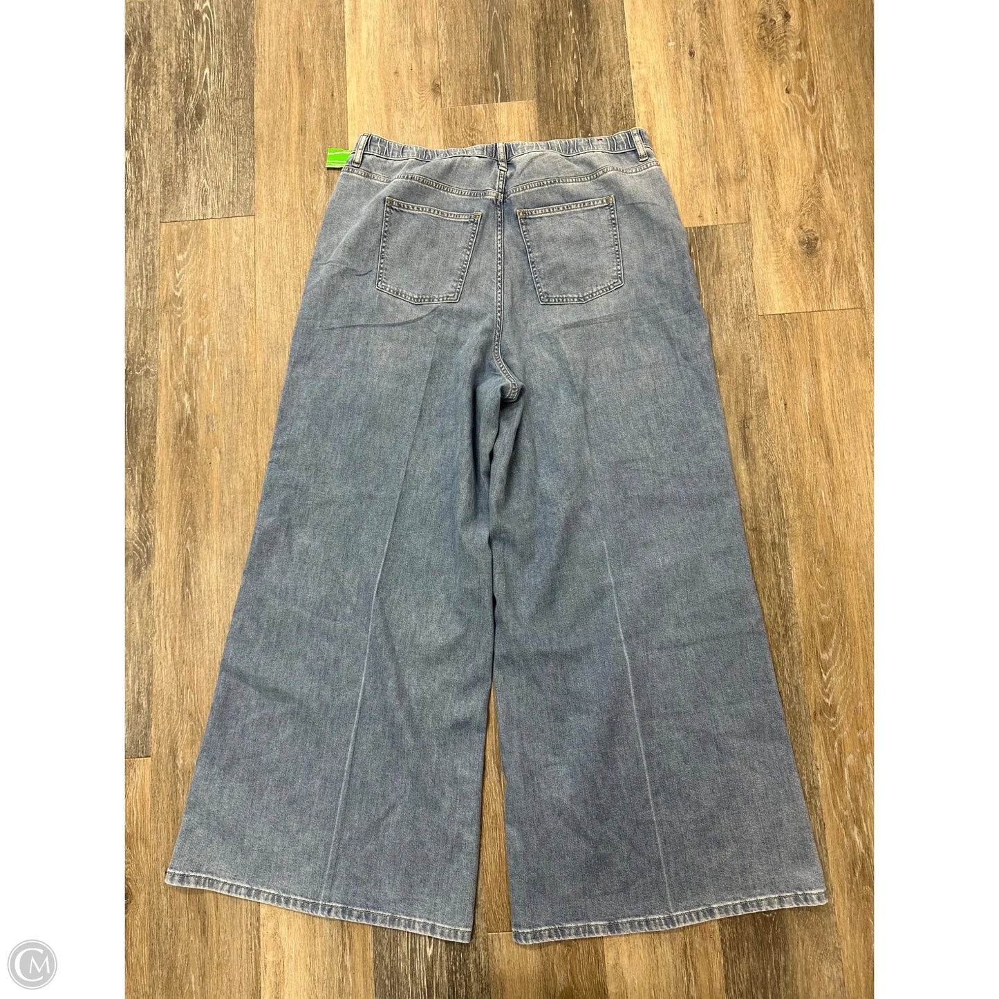 Jeans Wide Leg By Spanx In Blue Denim, Size: 1x