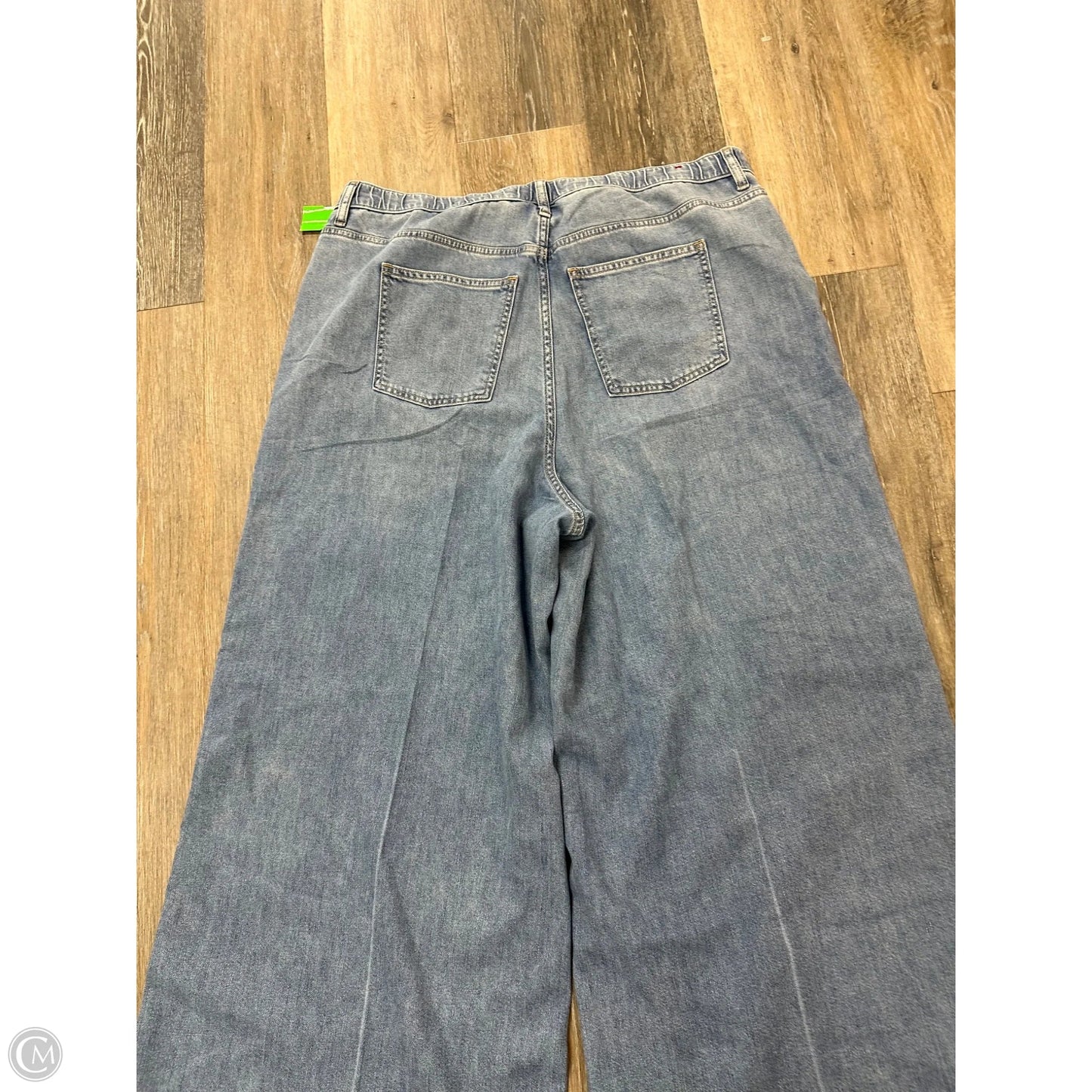 Jeans Wide Leg By Spanx In Blue Denim, Size: 1x