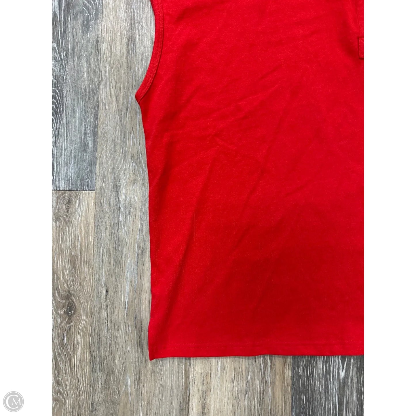 Top Short Sleeve By Bohme In Red, Size: Xl
