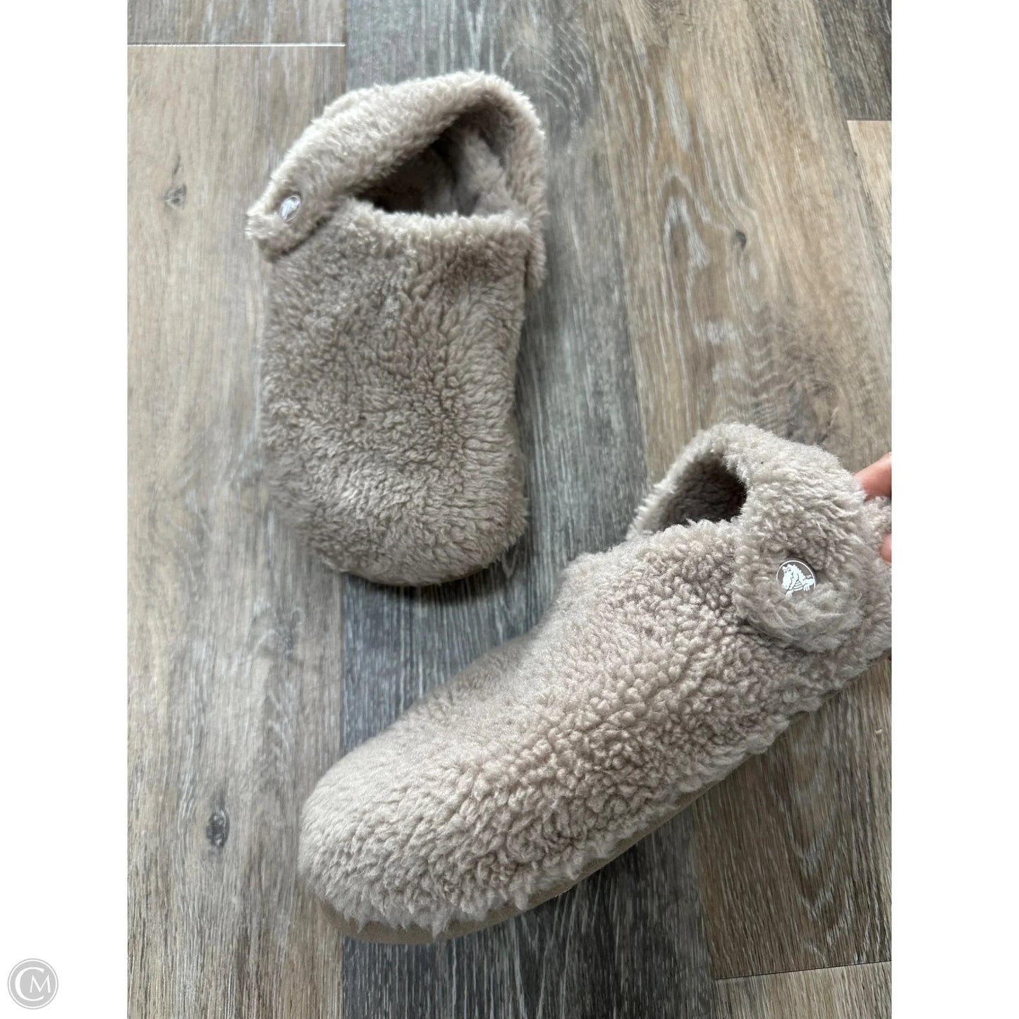 Slippers By Crocs In Tan, Size: 7