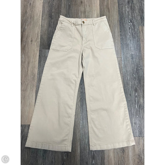 -Jeans Wide Leg By Kut In Tan Denim, Size: 8