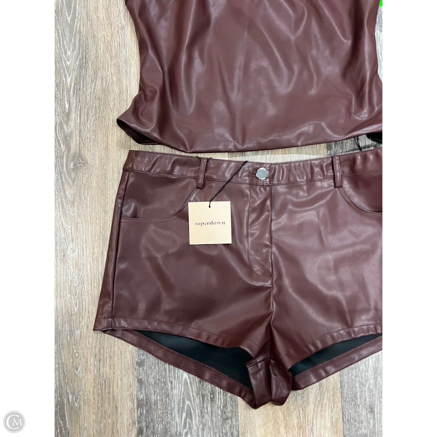 Shorts Set By Superdown In Brown, Size: L