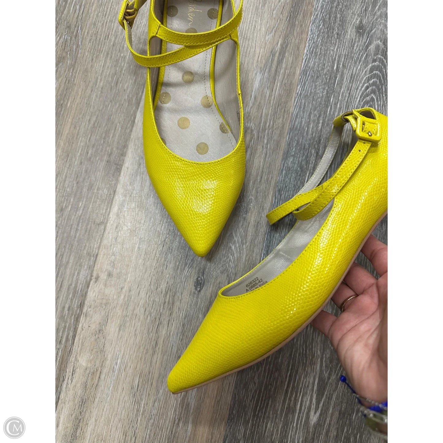 Shoes Flats By Boden In Yellow, Size: 11