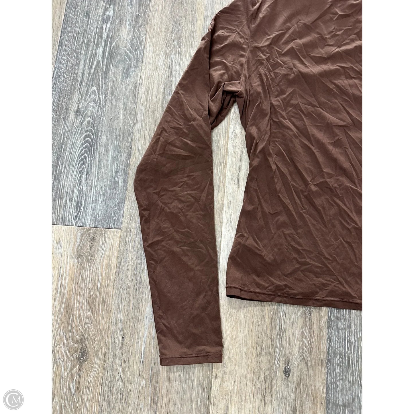 Top Long Sleeve By Skims In Brown, Size: Xl