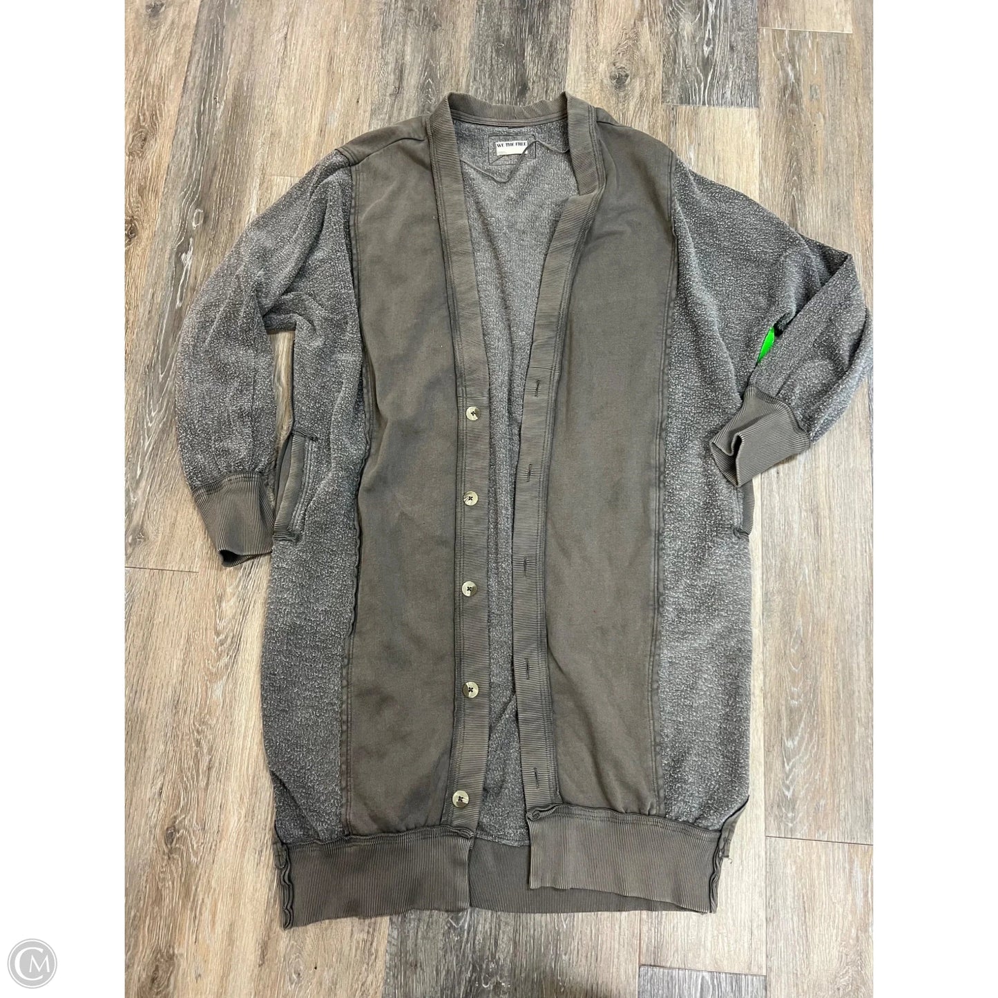 Sweater Cardigan By We The Free In Green, Size: L