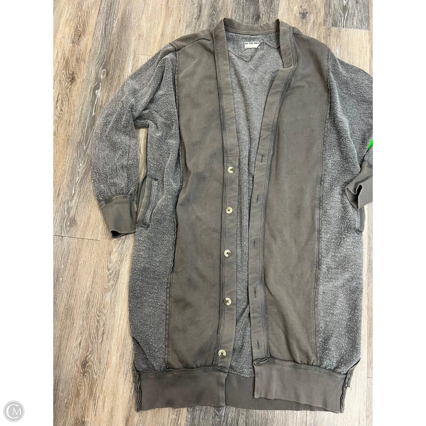 Sweater Cardigan By We The Free In Green, Size: L