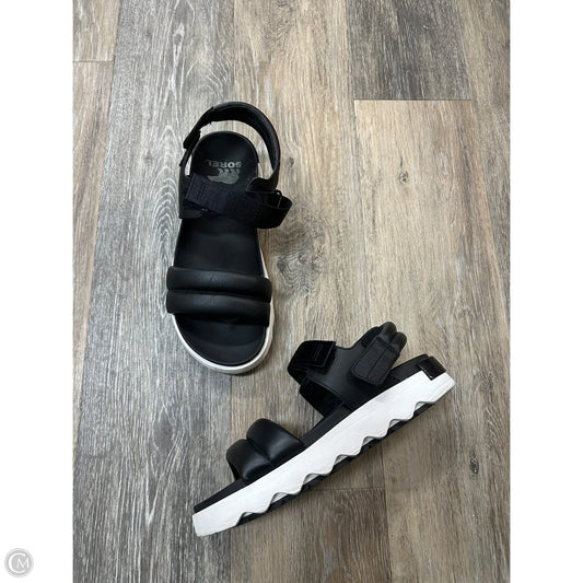 Sandals Flats By Sorel In Black, Size: 8.5