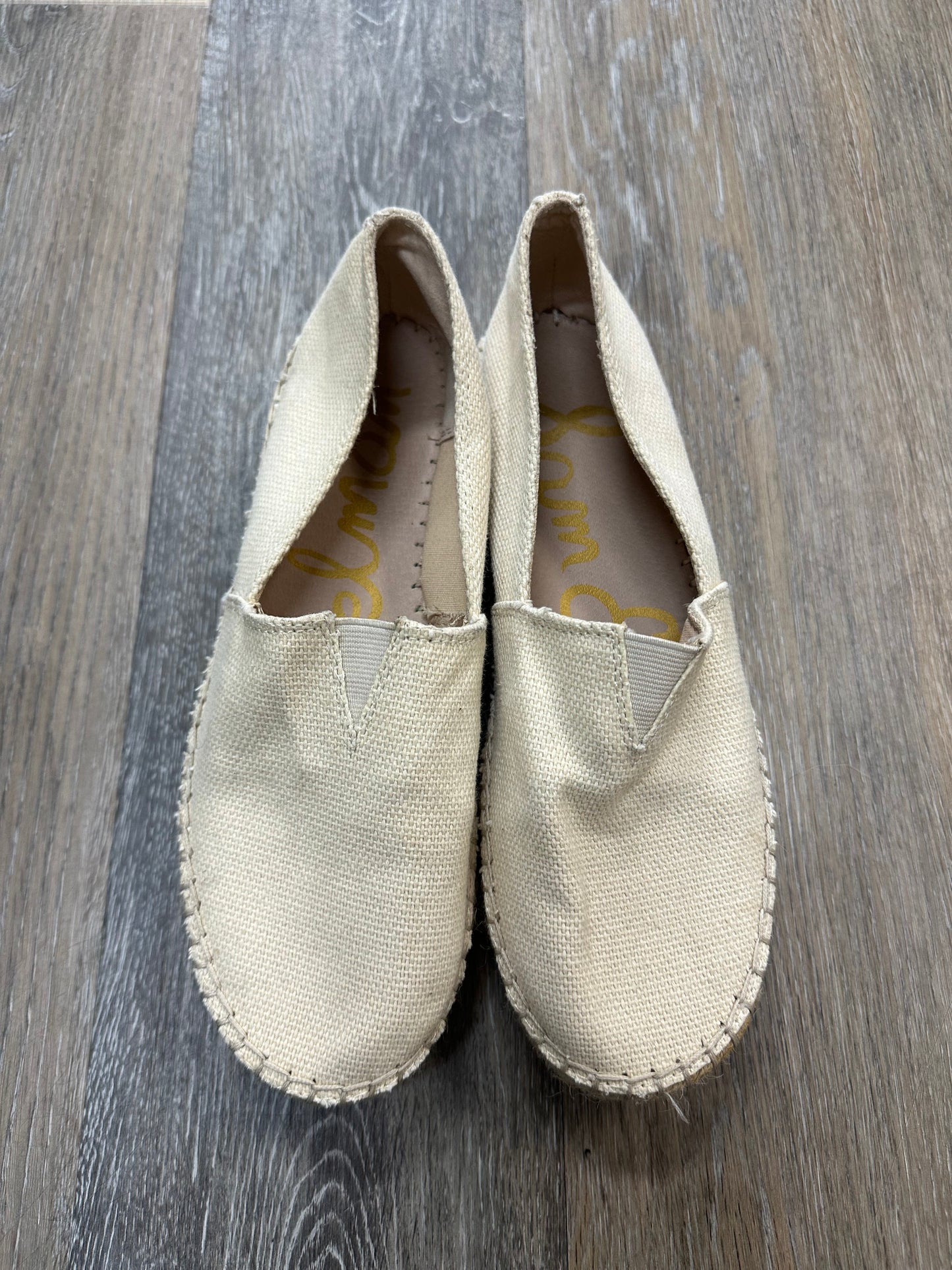 Cream Shoes Flats Sam Edelman, Size 9.5