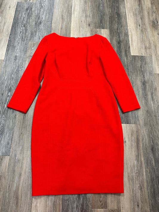 Red Dress Luxury Designer Lela Rose, Size 14