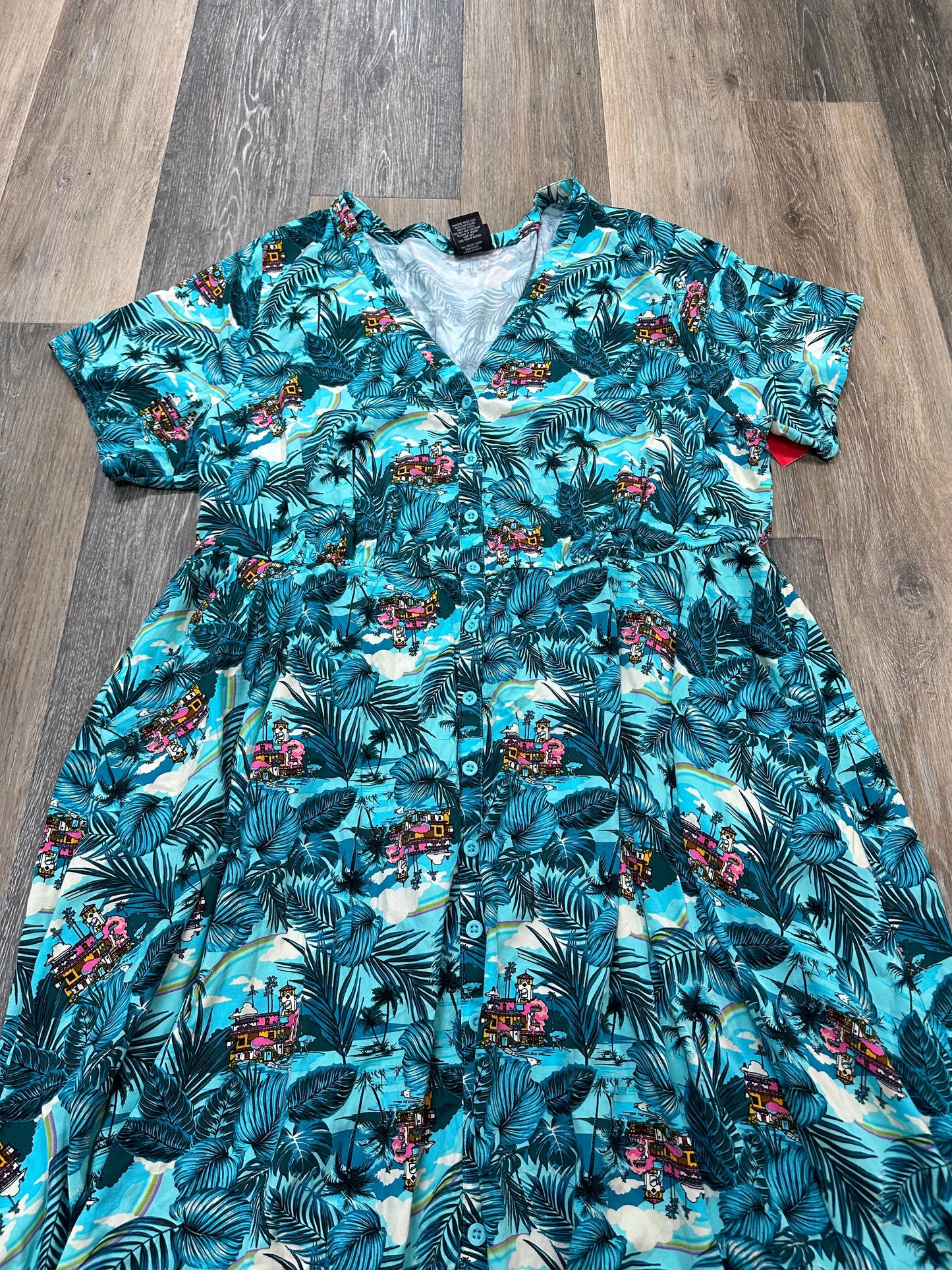 Blue Dress Casual Short Torrid, Size 3x