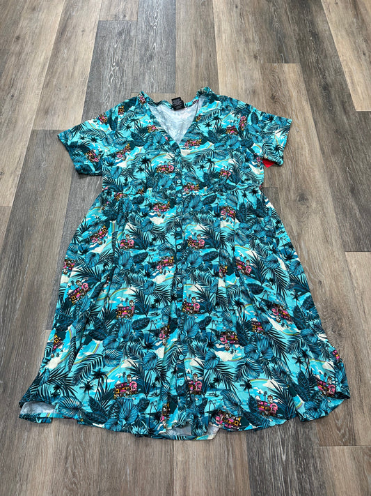 Blue Dress Casual Short Torrid, Size 3x