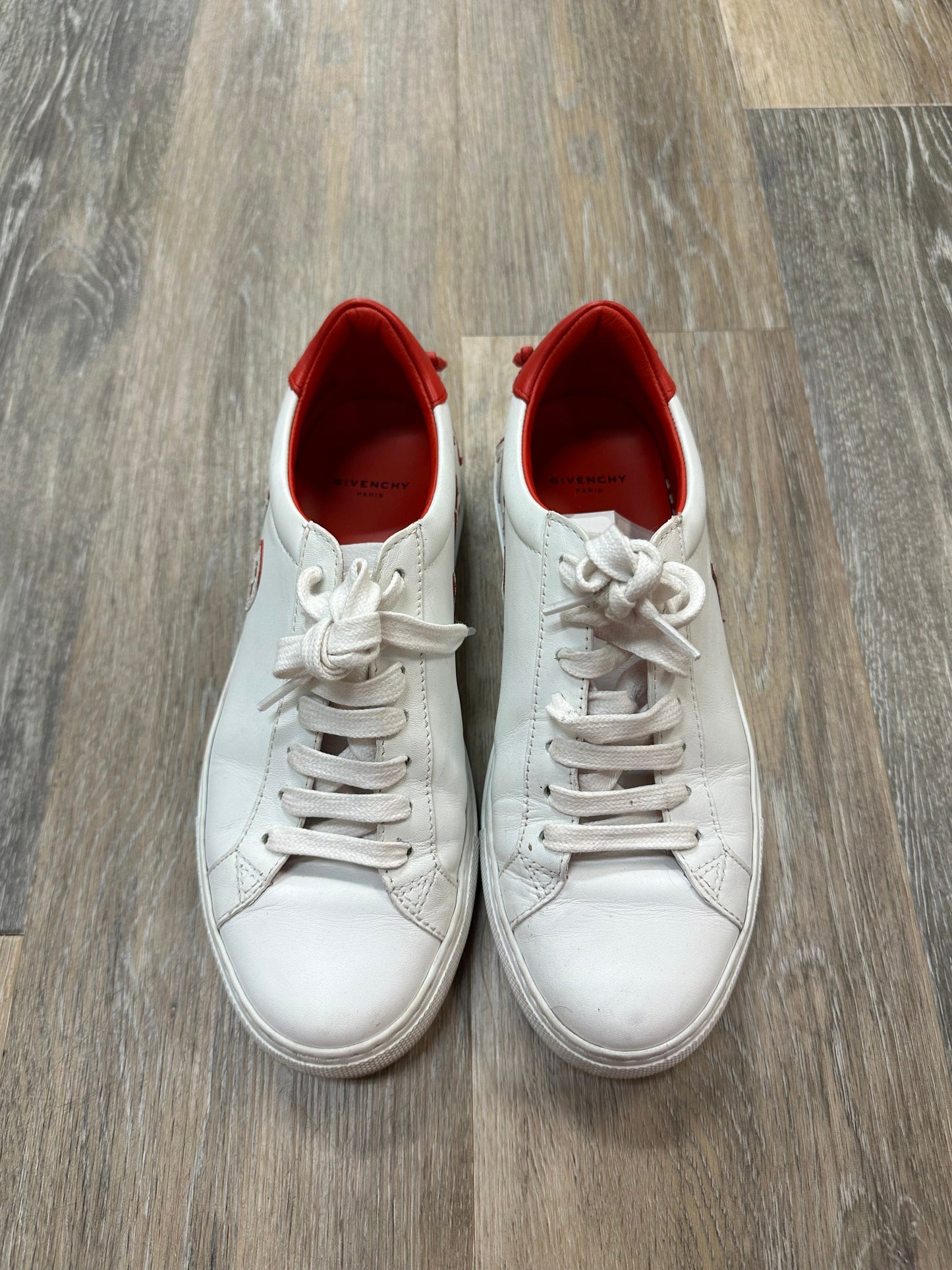 Red & White Shoes Designer Givenchy, Size 6