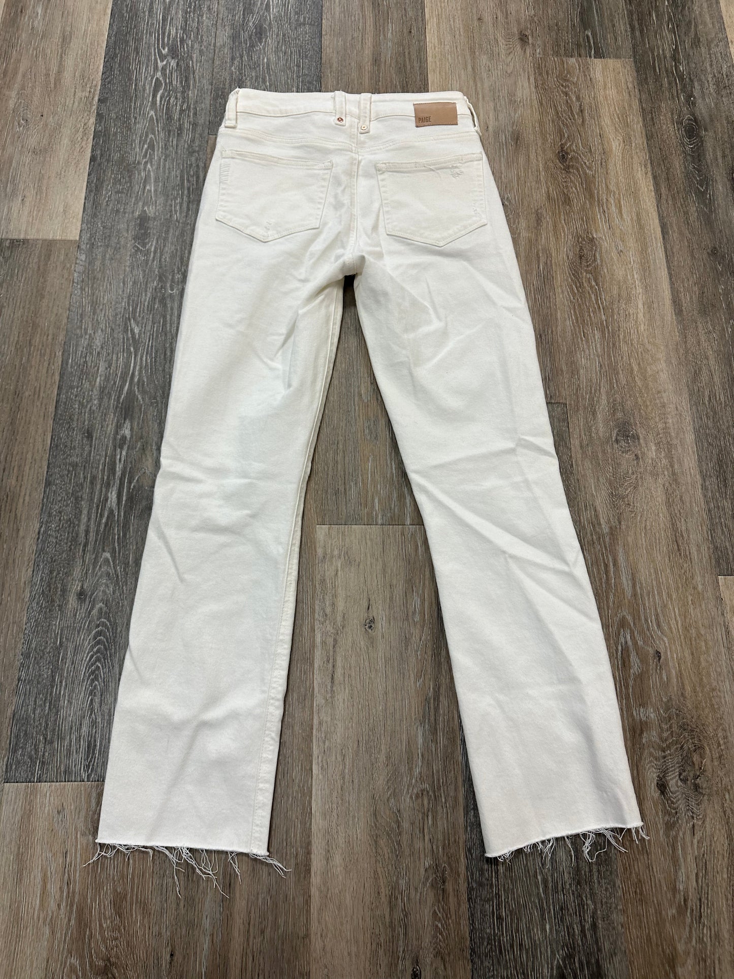 White Denim Jeans Designer Paige, Size 1