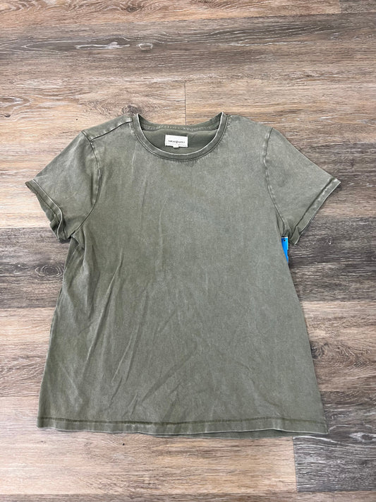 Green Top Short Sleeve Thread And Supply, Size S