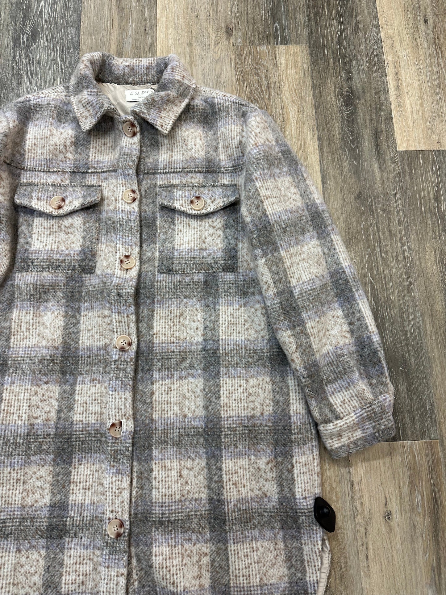 Jacket Other By Z Supply In Plaid Pattern, Size: M