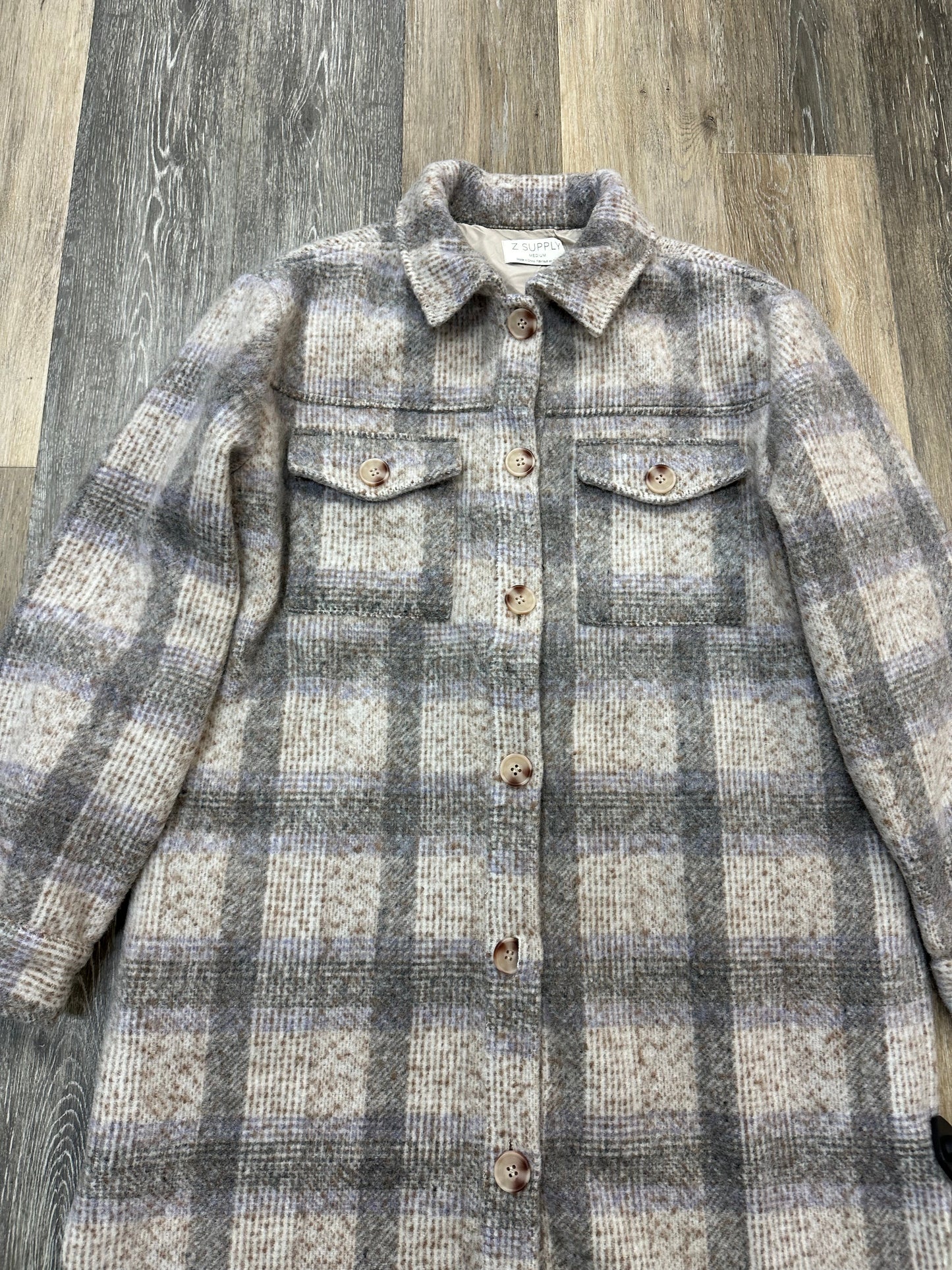 Jacket Other By Z Supply In Plaid Pattern, Size: M