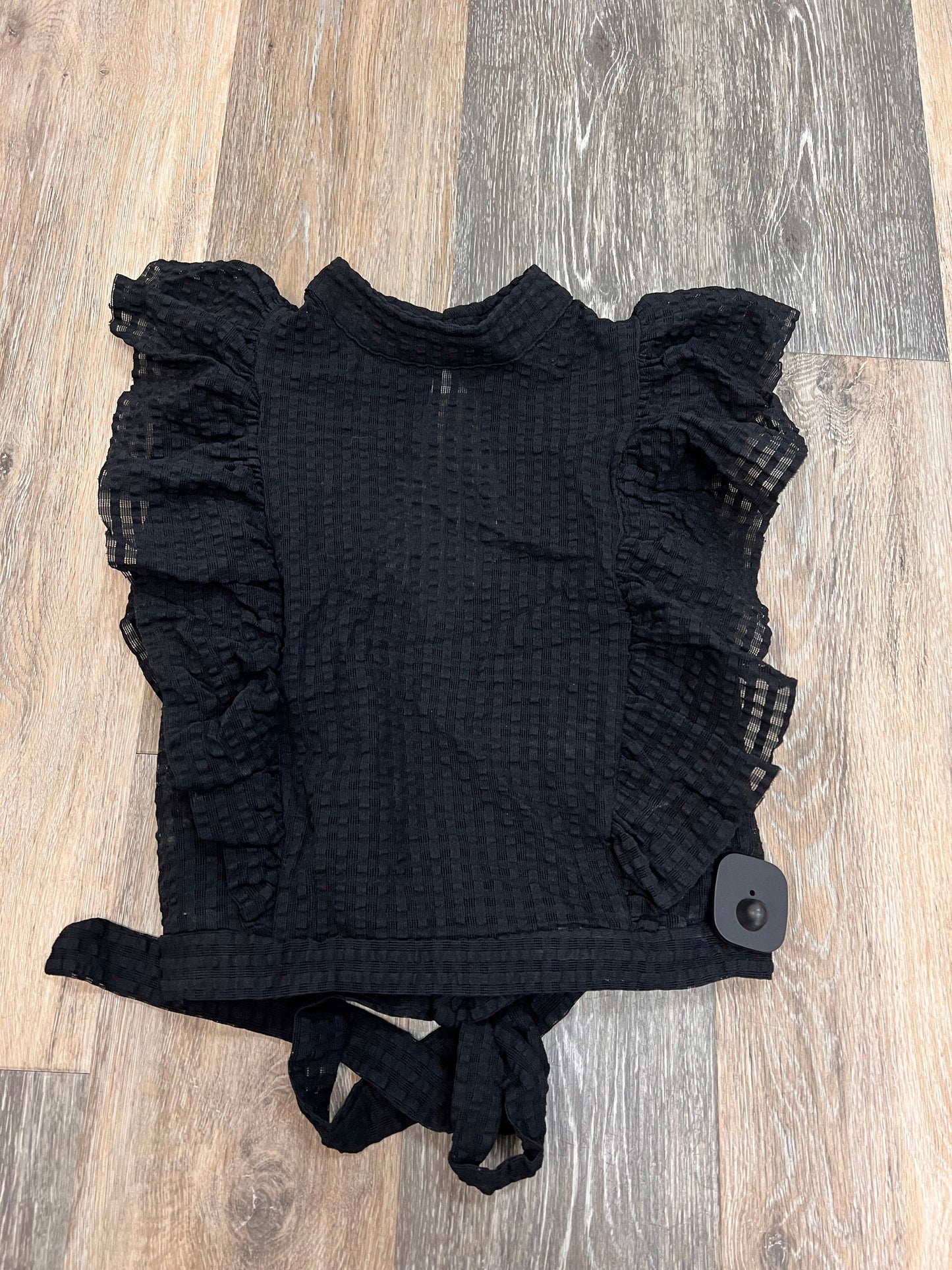 Blouse Short Sleeve By Maeve In Black, Size: Xxs