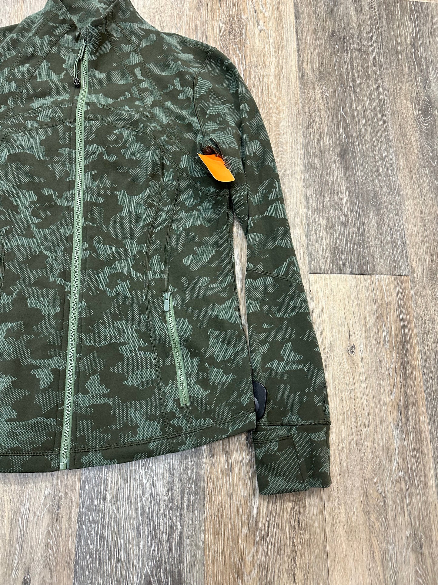 Athletic Jacket By Lululemon In Camouflage Print, Size: 12