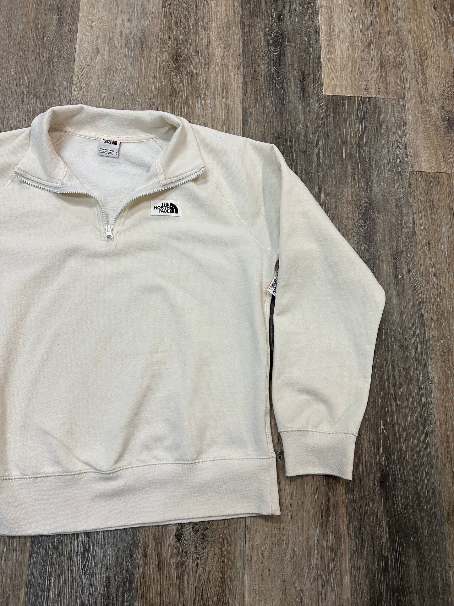 Athletic Sweatshirt Collar By The North Face In Cream, Size: L