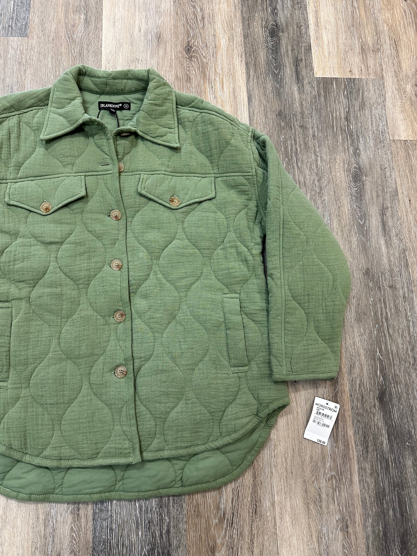 Jacket Shirt By Blanknyc In Green, Size: M