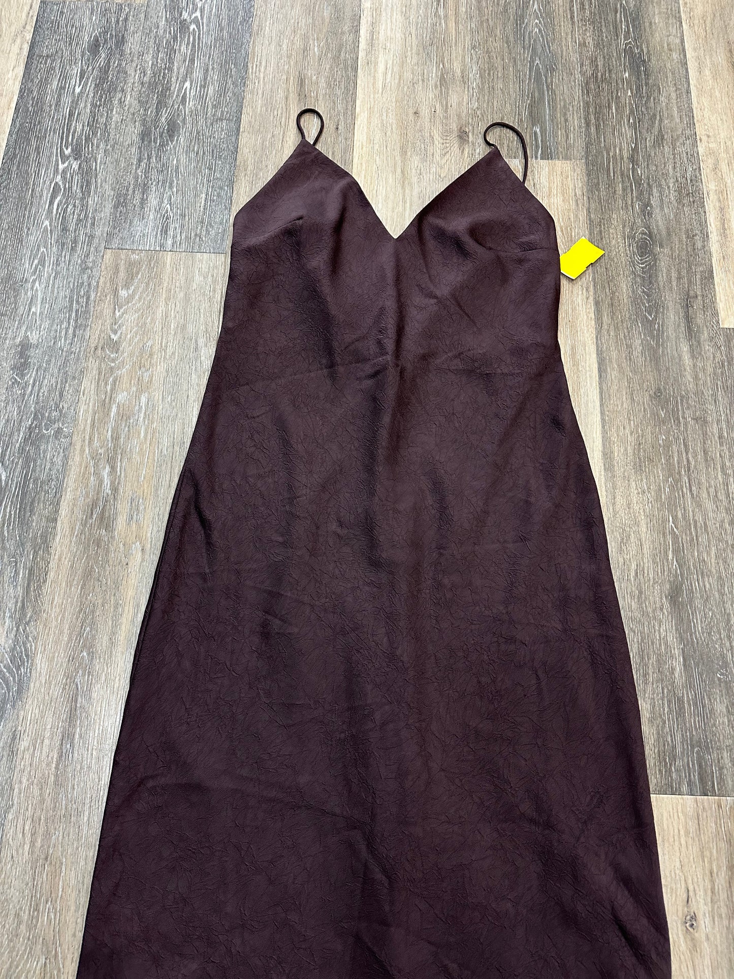 Dress Party Long By H&m In Brown, Size: M