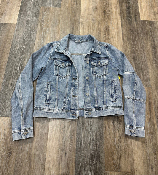 Jacket Denim By Free People In Blue Denim, Size: M