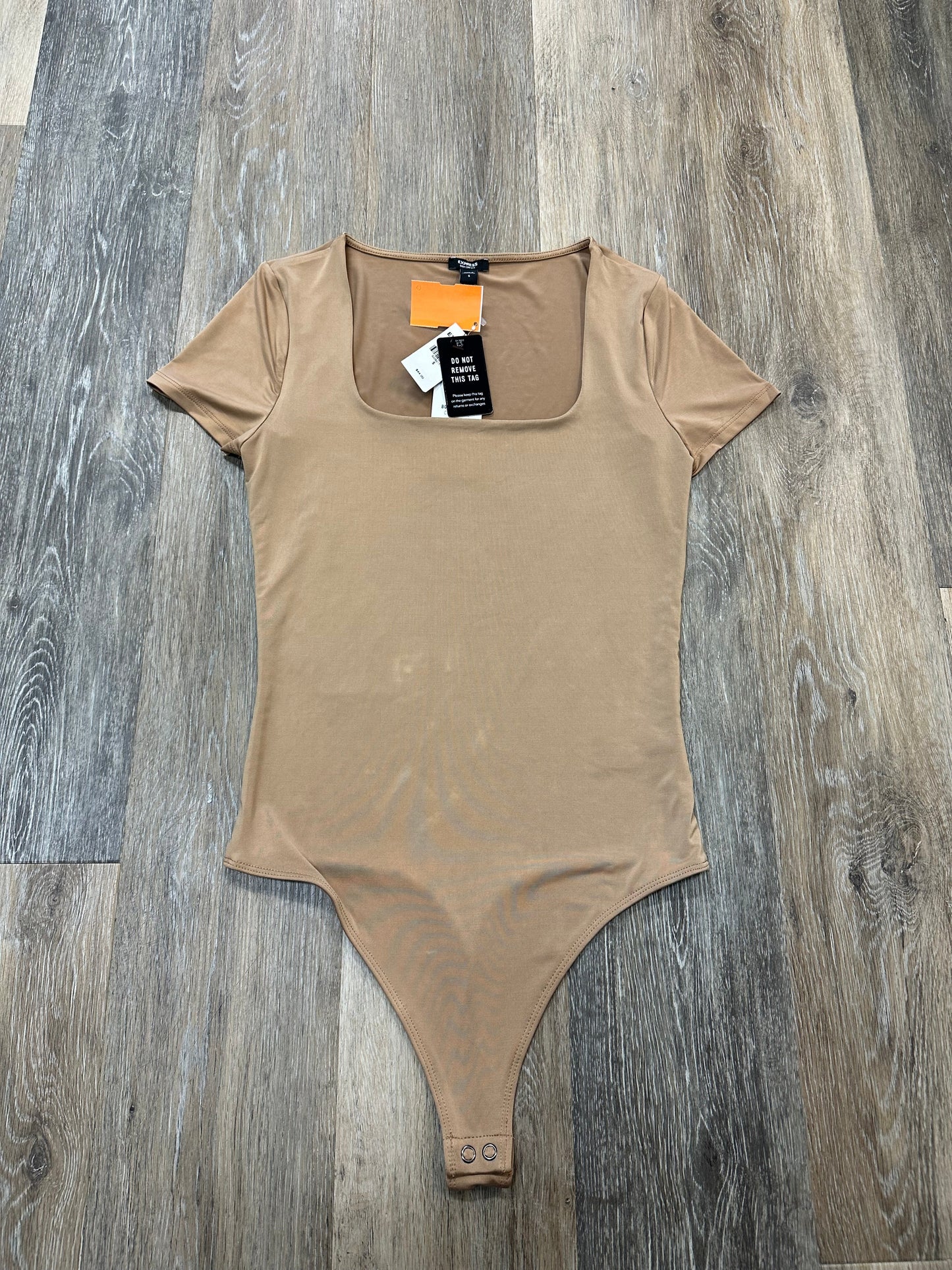 Bodysuit By Express In Tan, Size: S