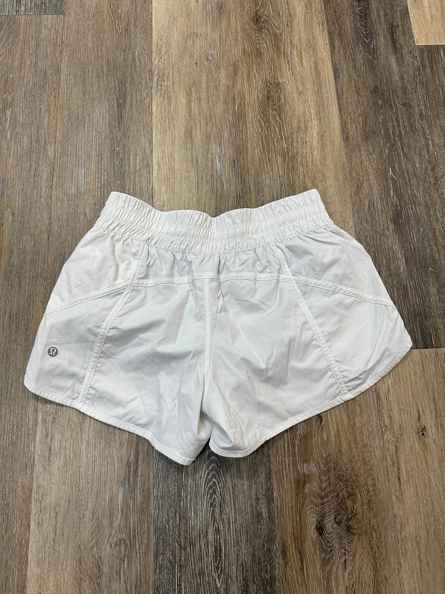 Athletic Shorts By Lululemon In White, Size: 10